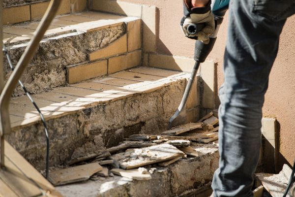 Concrete Stair Demolition in Santa Maria